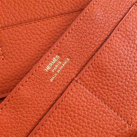 hermes orange dogon wallet|Hermes dogon compact wallet.